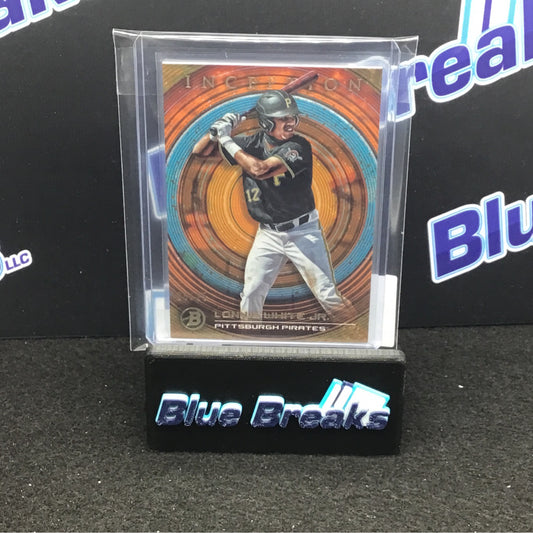 2022 Bowman Inception Orange Parallel Lonnie White Jr 25/25 #9 Pirates