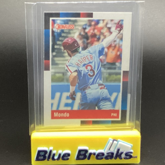 2022 Donruss 1988 Retro Mondo Bryce Harper