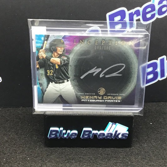 2022 Bowman Inception Silver Signings Henry Davis auto 081/100 #ISS-HD Pirates