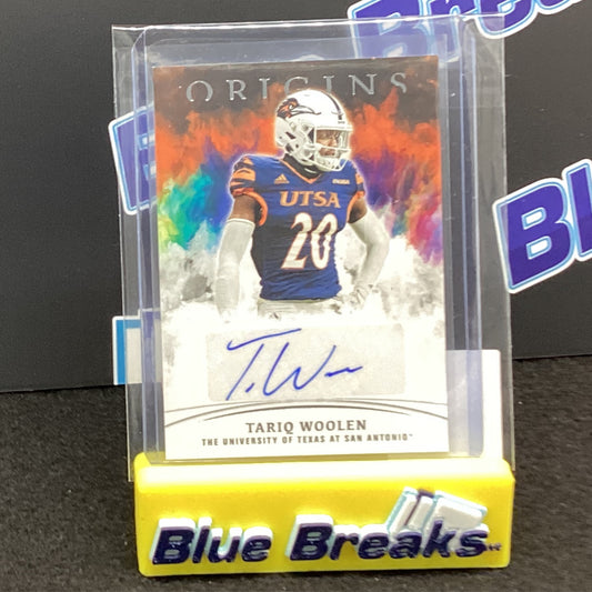 2022 Panini Chronicles Origins Draft Picks Tariq Woolen auto #OA-TWO