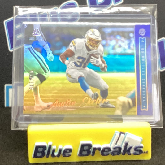 2022 Panini Luminance Blue Parallel Austin Ekeler 003/149 91