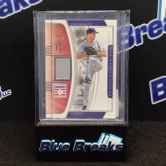 2022 Panini National Treasures Hall of Fame Materials Greg Maddux 14/49 #HFM-GM Braves