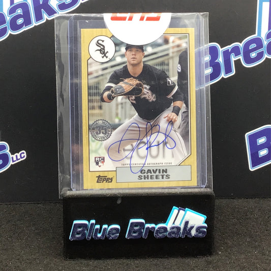 2022 Topps - 1987 Auto - Gavin Sheets - Chicago White Sox - #87BA-GSH
