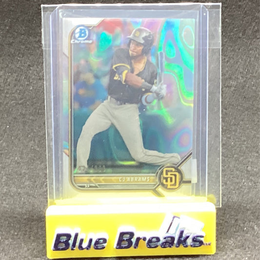 2022 Bowman Chrome CJ Abrams 324/399 BCP-9