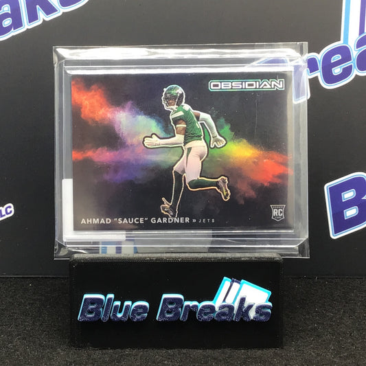 2022 Panini Obsidian Color Blast Ahmad "Sauce" Gardner #CBB-ASG Jets
