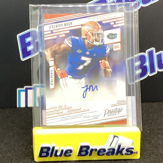 2022 Panini Chronicles Prestige Draft Picks Jeremiah Moon auto PX-JMO