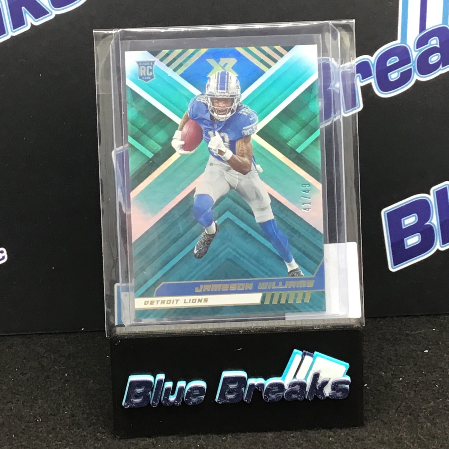 2022 Panini Xr Blue Jameson Williams 41/49 #108 Lions
