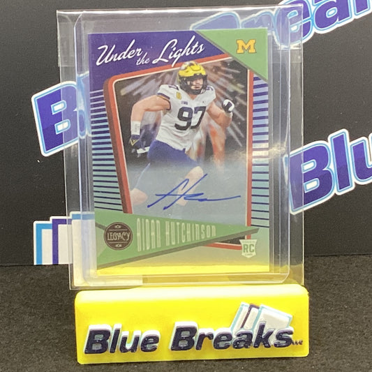 2022 Panini Legacy Under the Lights Aidan Hutchinson auto 03/35 UL-16