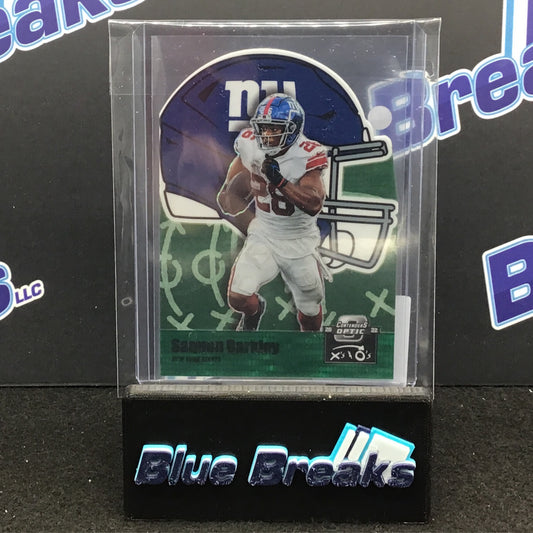 2022 Panini Contenders Optic Prizm Die Cut Saquon Barkley 14/30 #XO-11 Giants