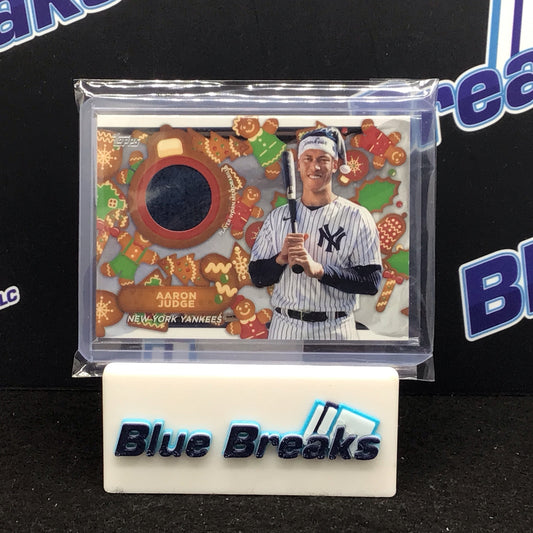 2023 Topps Holiday Aaron Judge relic 61/75 #HRC-AJ Yankees