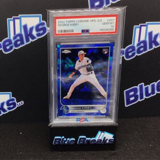 2022 Toppps Chrome Update S/E George Kirby #207 PSA 10 Mariners