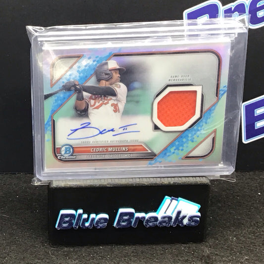 2022 Bowman Chrome Cedric Mullins relic auto 073/150 #BCAR-CM Orioles