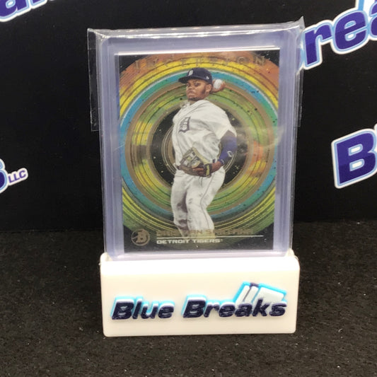 2022 Bowman Inception Christian Santana 27/50, 65/99 & 26/99 #46 Tigers