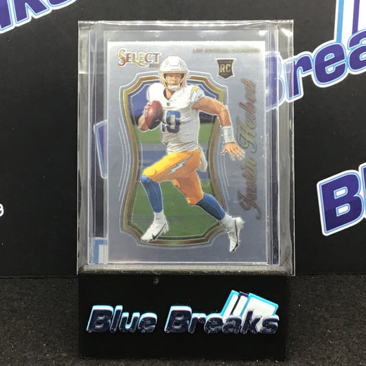 2020 Panini Select Certified Justin Herbert RC #SCR-4 Chargers