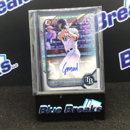 2022 Bowman Mojo Curtis Mead auto #BCMA-CMD Rays