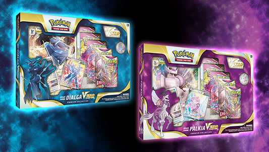 Pokémon TCG: Origin Forme Dialga VSTAR and Origin Forme Palkia VSTAR Premium Collections - Sealed Wax
